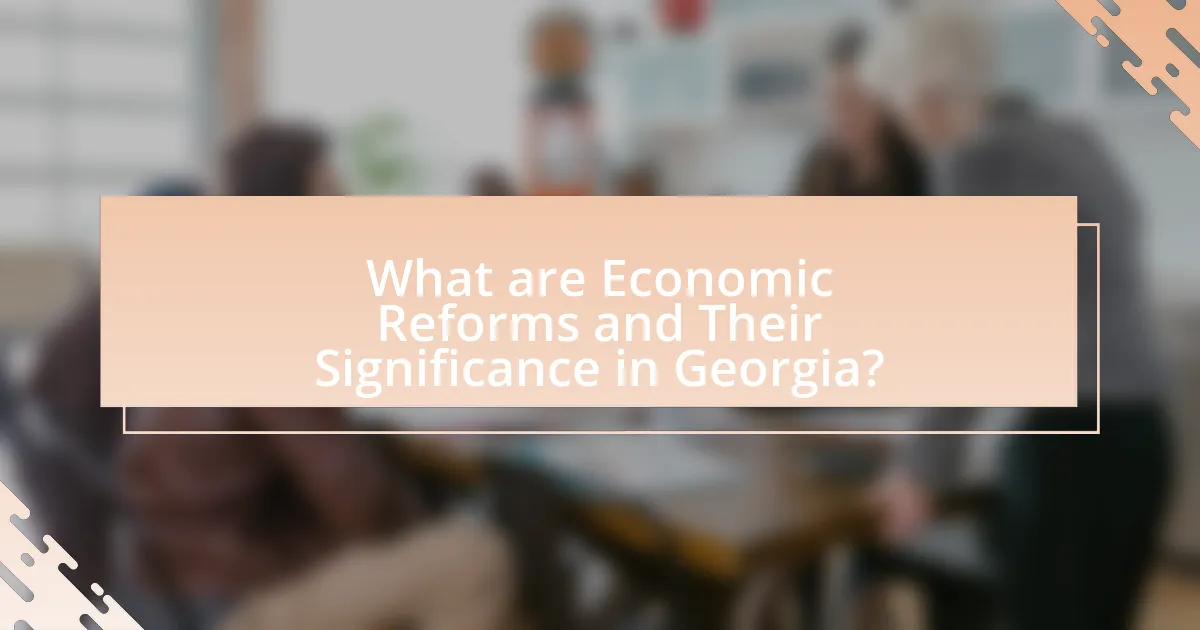 What are Economic Reforms and Their Significance in Georgia?