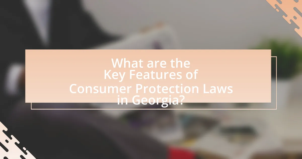 What are the Key Features of Consumer Protection Laws in Georgia?