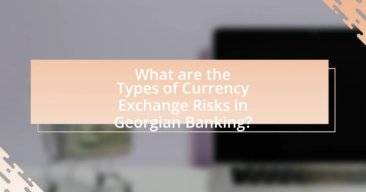 What are the Types of Currency Exchange Risks in Georgian Banking?