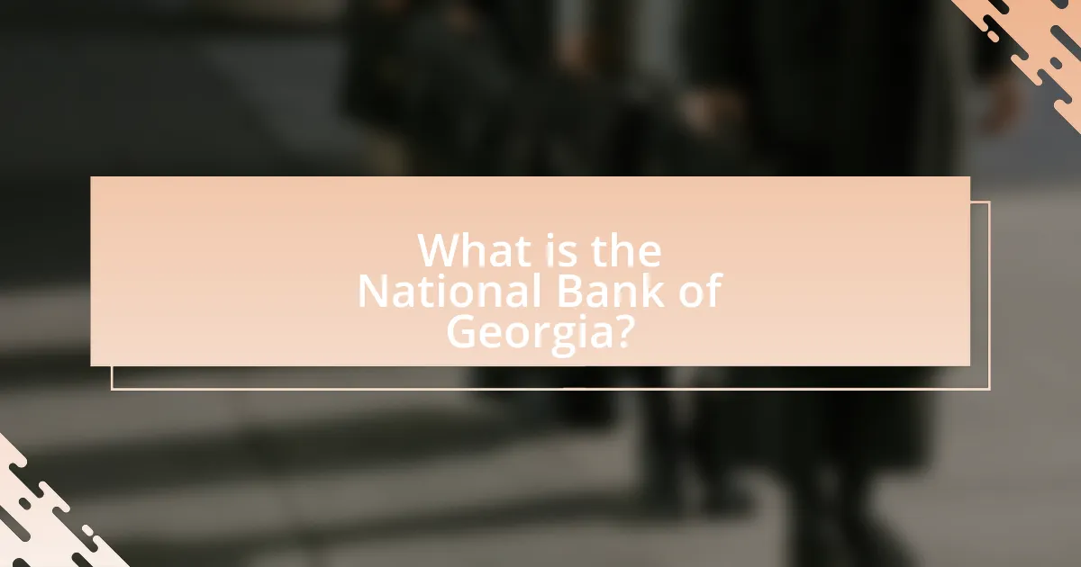 What is the National Bank of Georgia?